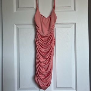 OH POLLY pink bodycon mini dress